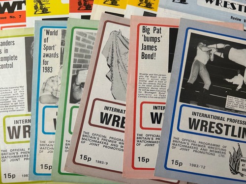 British wrestling programmes - wrestling, x