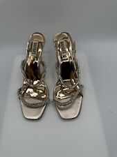 Badgley Mischka Gold Leather