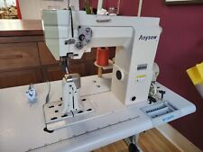 Anysew heavy duty post bed wheel feed industrial sewing machine