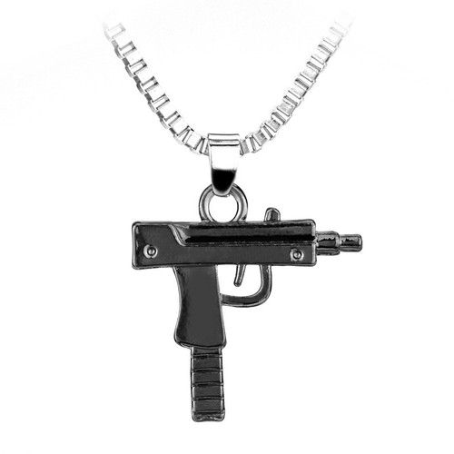 Gold silver uzi machine - machine, gun