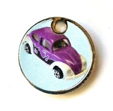 VW BEETLE CAR (PURPLE) SHOPPING TROLLEY Token without CLIP = VOLKSWAGEN