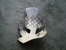 Scottish Thistle Carved Stag