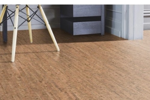 Glue down cork - , floor