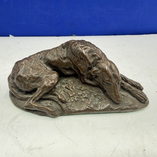 Deerhound dog small antique - deerhound,