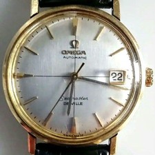 Omega Seamaster Deville SS Silver Dial Automatic Used Vintage Watch