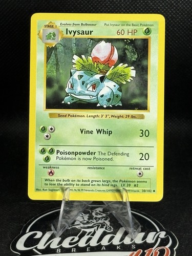 Ivysaur 030 102 base set - ivysaur,