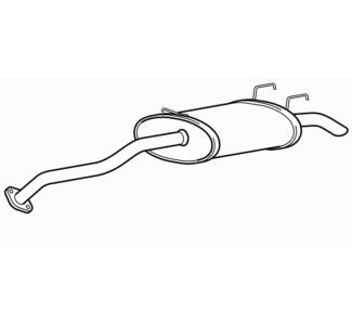 Quality rear exhaust silencer - quality,