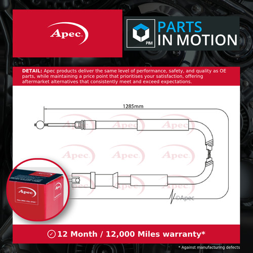 Handbrake cable fits - handbrake,