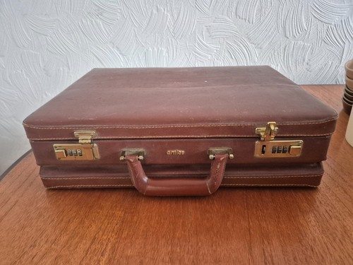 Antler briefcase vintage - vintage, brown