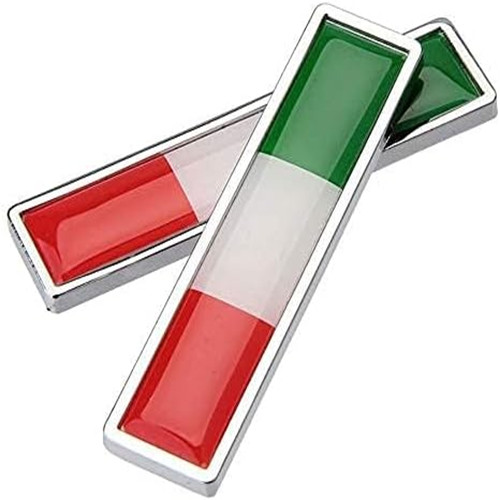 Italian flag metal car - flag,
