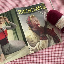 Vintage STITCHCRAFT February 1943 ~ Wartime Knitting Sewing Patterns