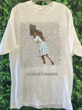 Vintage Violent Femmes Band WWhite Shirt Unisex Concert S to 5XL CR453