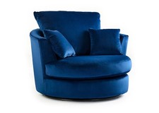 Velvet Fabric Sofa Armchair