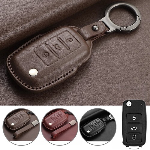Genuine leather car key fob - leather,