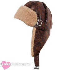 FLYING HELMET 1940'S PILOT HAT AVIATOR FANCY DRESS WW2 WARTIME COSTUME ACCESSORY