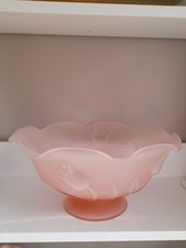 Pink Satin Frosted Tulip Design Bowl £14.00