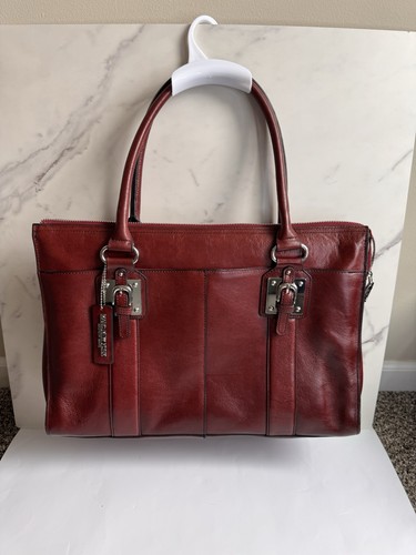 Genuine leather laptop tote - genuine,