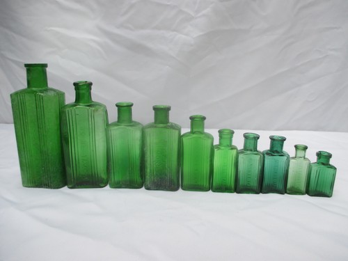 Superb set vintage green - superb,