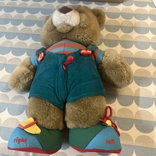 Early Learning skills Teddy Bear Dressing Motor Skills Toy Laces Zip Button 