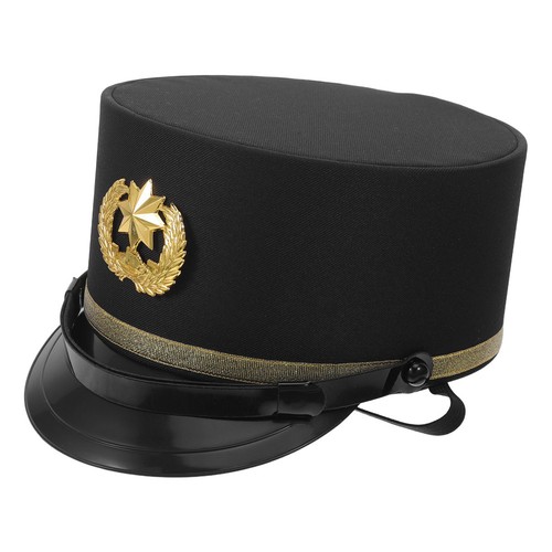 Conductor hat black train - black,