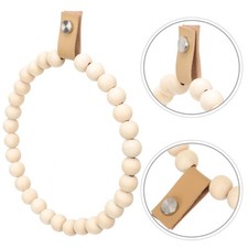 Wooden Bead Hand Towel Holder