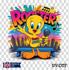 Tweety Bird UV DTF Sticker - Glass Laptop Tumbler Cup bl607