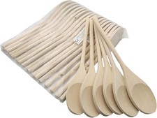 Pack of 18 Wooden Spoons | Ideal for The Kitchen, Crafts, Mixing etc...