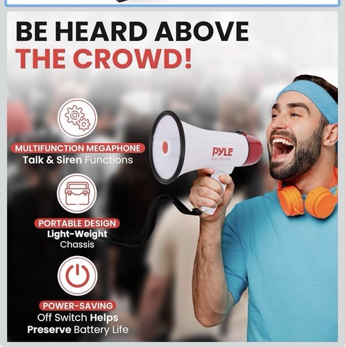 Pyle pmp20 compact - compact, megaphone