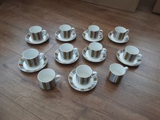 Midwinter Sienna Expresso Cup + Saucers x9 plus 2 extra Cups