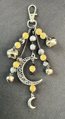 Witch bell keychain bag charm - keychain,