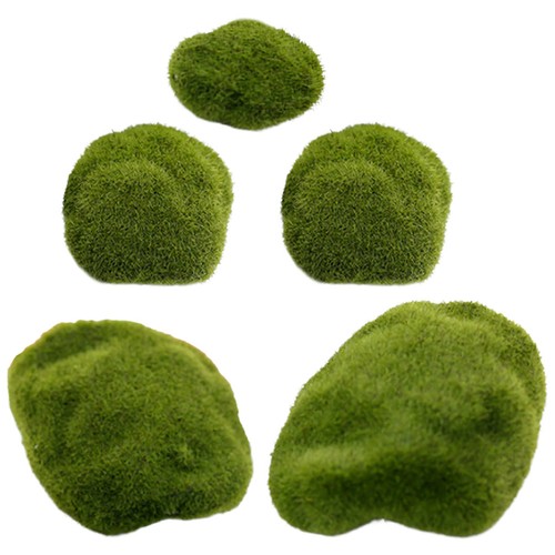 5pcs artificial moss rocks - 5pcs,