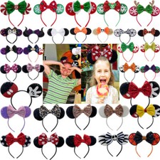 Princess Minnie Mickey Mouse Ears Christmas headband Disneyland Disney Party