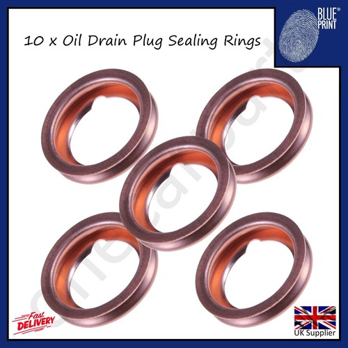 Oil sump plug seal x10 - plug, drain