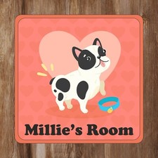 French Bulldog Love Hearts