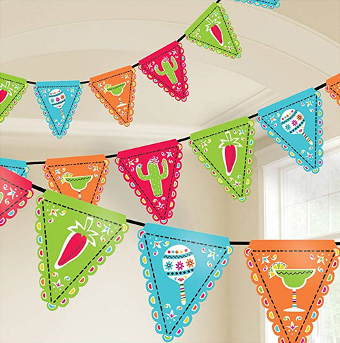 Mexican fiesta flag pennant - flag,