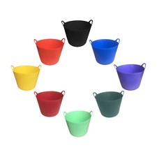 FLEXI TUB, TRUG, BUCKET, FEED, WATER, 5 SIZES, CHOOSE YOUR COLOUR, MADE IN UK