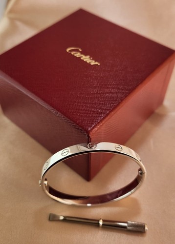 Cartier love 18k white - cartier, gold