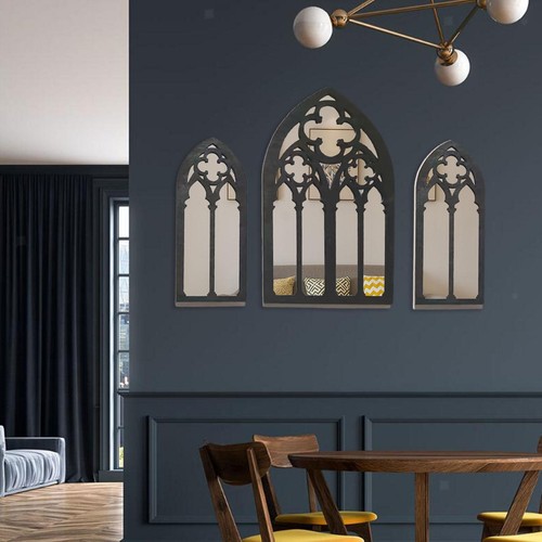 3pcs gothic mirrors wall - gothic, decor