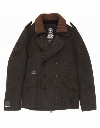Superdry mens pea coat - mens,