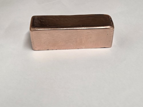 Copper ingot bar 1kg - ingot, 1kg+
