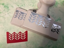Sale Hardly Used Martha Stewart Large Chevron Fence Craft Card Border trim PUNCH