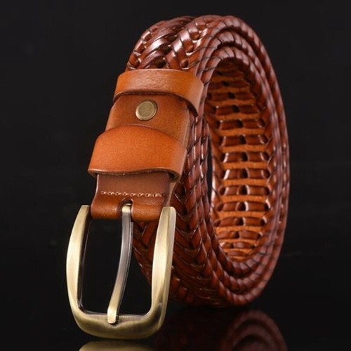 Leather dress casual weave - casual,