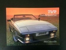 TVR 350i - 390SE - 280i CONVERTIBLES Car Sales Brochure 1985-86 Mint!!