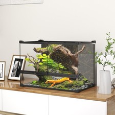Glass terrarium with - glass, stone