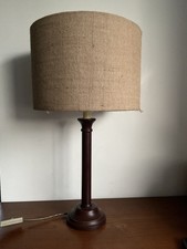 Vintage Wooden Column  tall Table/Desk Lamp Bases dark wood Working