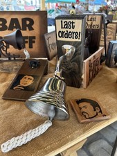 Pub optic, bar light sign, bar art, bar fun, pub stuff, humour, last orders bell