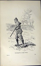 Antique Print Ref.811 1889 Art Shooting Charles Lancaster Hunting Sport Gun