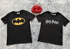 Boys 8-10 Y Halloween Harry Potter Batman Outfit Fancy Dress T-Shirt Bundle Mask