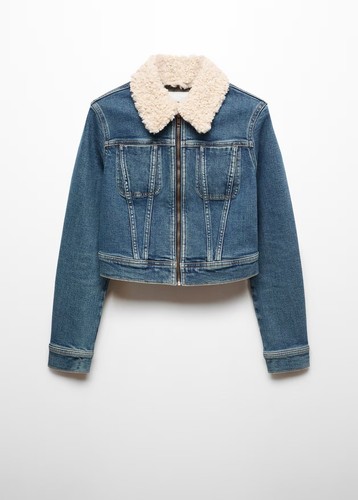 Mango denim jacket - jacket, with