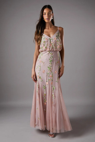 Coast nude maxi dress - nude, womens